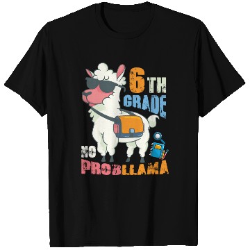 Discover 6th Grade No Probllama Back To School Llama T Shirts