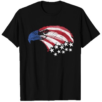 Discover Bald Eagle Us Flag Colors T Shirts