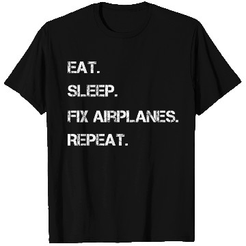 Discover Funny Airplane Mechanic Aircraft Aviation T Shirts