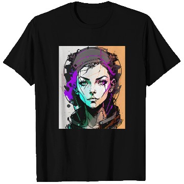 Discover AI ART 01 GAMER GIRL T Shirts