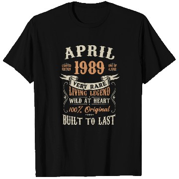 Discover April 1989 Birthday Surprise T Shirts