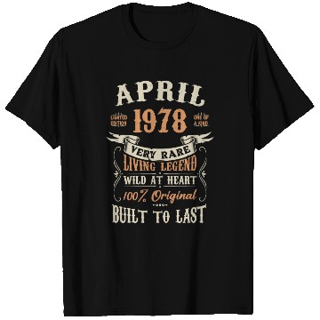 Discover April 1978 Birthday Surprise T Shirts