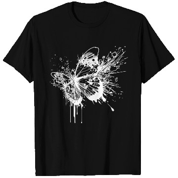 Discover Elegant Vintage Tattoo Splash Butterfly T Shirts
