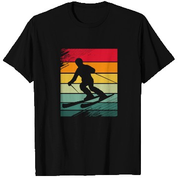 Discover Winter Vacation Snow Skiing Vintage Ski For Men T Shirts