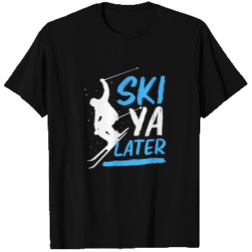 Discover Funny Skiing Winter Vacation Ski Ya Later T Shirts