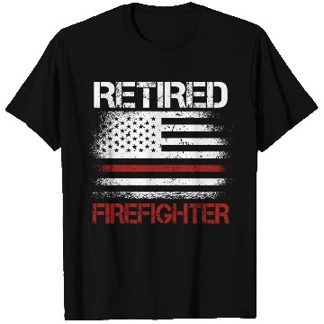 Discover Retired Firefighter Us Flag T Shirts