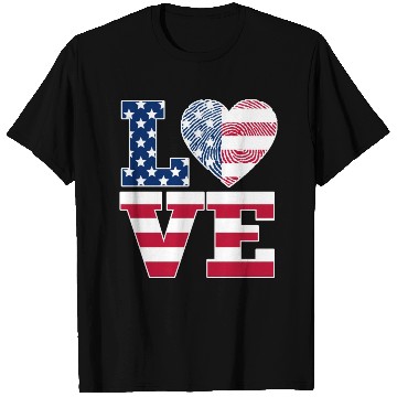 Discover Usa Love USA Flag T Shirts