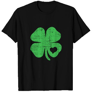 Discover Green Four Leaf Clover Heart - St Patricks Day4 le T Shirts