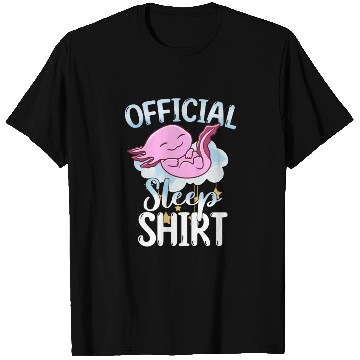 Discover Official Sleep T Shirts Axolotl