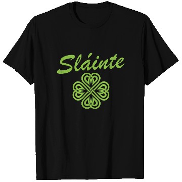 Discover Slainte Shamrock Cheers Salute St. Patrick's Day T Shirts