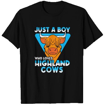 Discover Just A Boy Who Loves Highland T Shirts