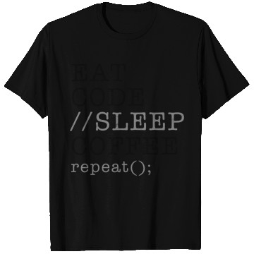 Discover Computer Science Python Programmer Eat Code Sleep T Shirts