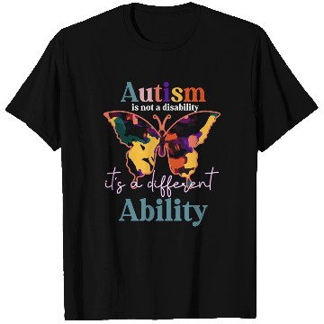Discover Autism is not a disability Teacher T Shirts
