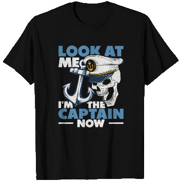 Discover Captain Boat Lovers Fishermen Sailing Boating T Shirts