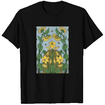 Discover Bee on sunflower T Shirts