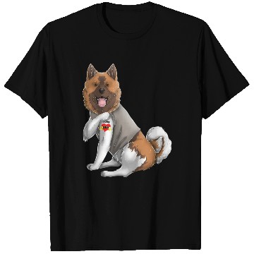 Discover American Akita I Love Mom Tattoo Dog Mothers Day T Shirts