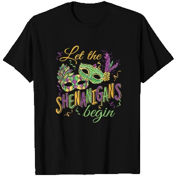 Discover Funny Mardi Gras Costume Let The Shenanigans Begi T Shirts