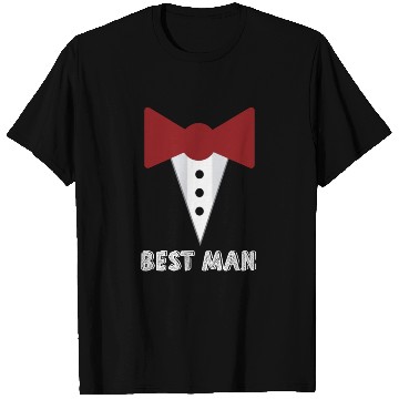 Discover Best Man Wedding Party Mock Tuxedo T Shirts