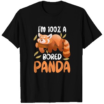 Discover Red Panda Bored Cute Animal Lazy Animal Lover T Shirts