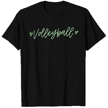 Discover Green Calligraphy Volleyball T Shirts