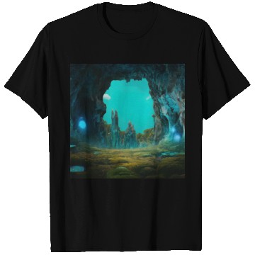 Discover Bioluminescent Underground Landscapes T Shirts