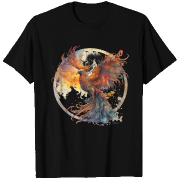 Discover Fire Phoenix Watercolor Clipart T Shirts