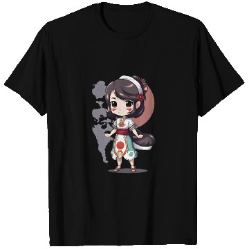 Discover Cute Japan Shiryo Ghost Woman Design T Shirts