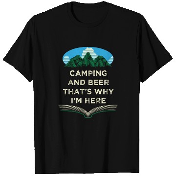 Discover Camping and Beer Camper Drinking Camp Drinker Beer T Shirts