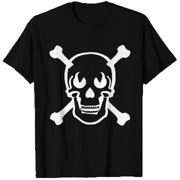 Discover Skull and crossbones design white T Shirts
