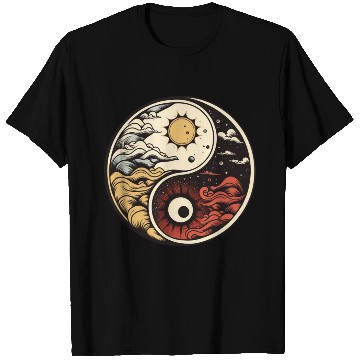 Discover Sun and moon yin yang T Shirts