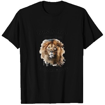 Discover lonely lion quote T Shirts