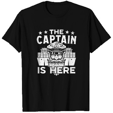 Discover Ship captain captain is here boat owner sailing T Shirts