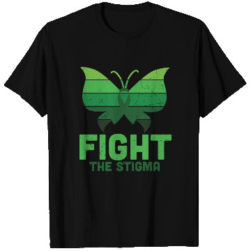 Discover Fight The Stigma Butterfly Mental Health T Shirts