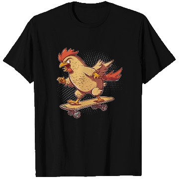 Discover Chicken Farmer Chicken Whisperer Skateboard Lover T Shirts