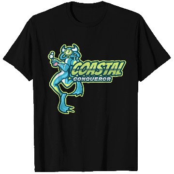 Discover Coastal Conqueror | Swimming Character T Shirts