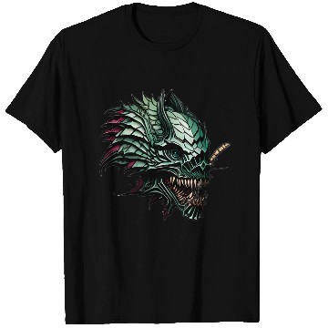 Discover Sharp toothed Menace A Scaly Green Monster T Shirts