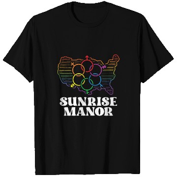 Discover Sunrise Manor Pride Flag Pride Month LGBTQ Flag T Shirts