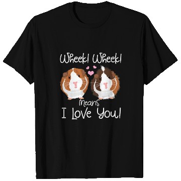 Discover Wheek I Love You Guinea Pig Clothes Cavy Gift Guin T Shirts