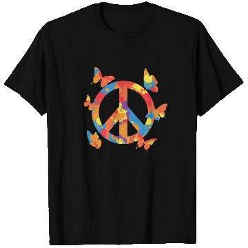 Discover Peace Women Butterfly Lover T Shirts