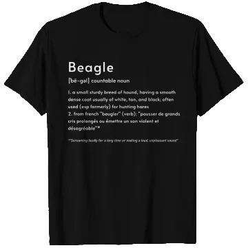 Discover Beagle Definition PWBT T Shirts
