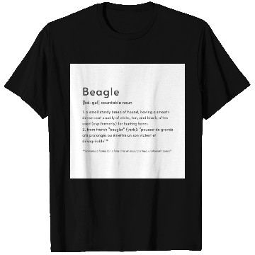 Discover Beagle Definition PTBB Poster T Shirts