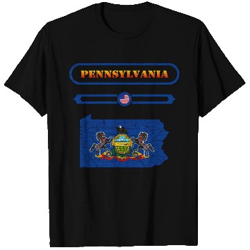 Discover PENNSYLVANIA, MAP OF PENNSYLVANIA. SAMER BRASIL T Shirts