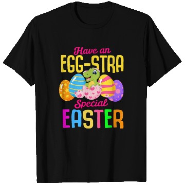 Discover Easter T-rex Dinosaur Rabbit Easter Bunny Holiday T Shirts