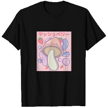 Discover Kawaii Mushbery Mushroom and Strawberry T Shirts