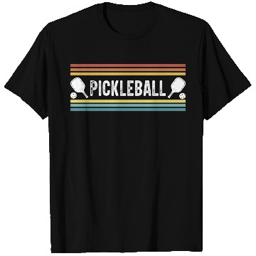Discover Pickleball sunset colors T Shirts