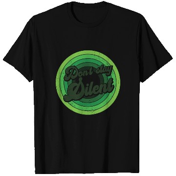 Discover Don't Stay Silent Green Mental Health T Shirts