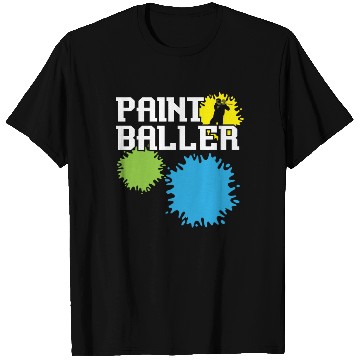 Discover Paintball Paint Gun Paintball Player Paintballer T Shirts