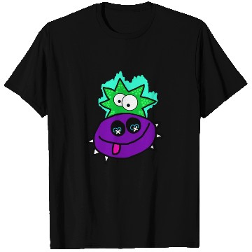 Discover Purple Vibe Star Cartoon Design T Shirts