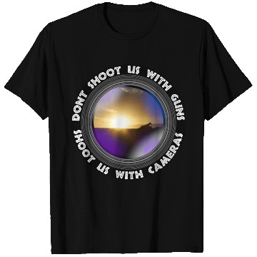 Discover Dont Shoot Us Wildlife Conservation Giraffe Sunset T Shirts