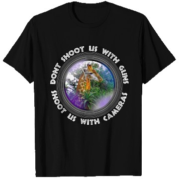Discover Dont Shoot Us Wildlife Conservation Giraffe Aloe T Shirts